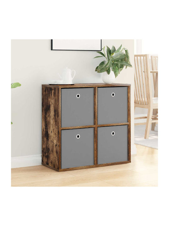 Wooden Storage Drawers with 4 Drawers M68.5xW32xH67 cm