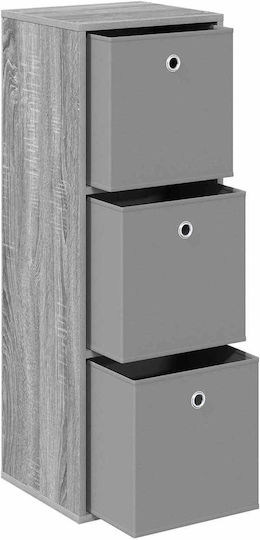 Wooden Storage Cabinet with 3 Drawers M35xW32xH99.5cm