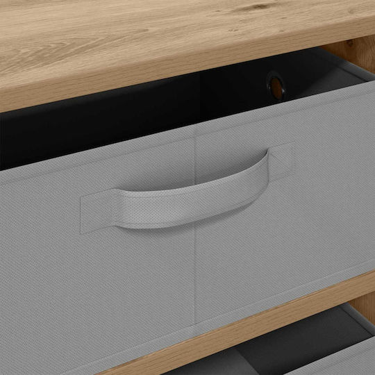 Wohnzimmerschrank aus Spanplatte Artisan-Eiche 60x33,5x84 cm