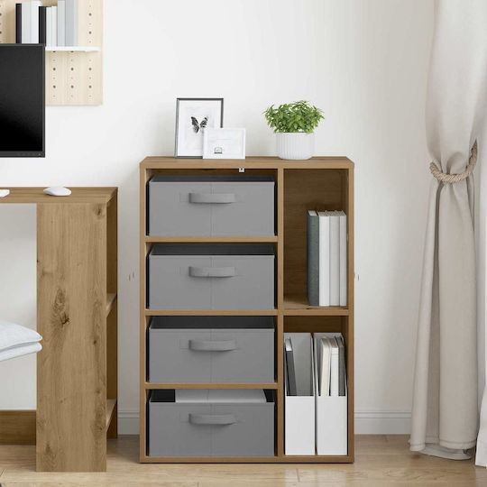 Wohnzimmerschrank aus Spanplatte Artisan-Eiche 60x33,5x84 cm
