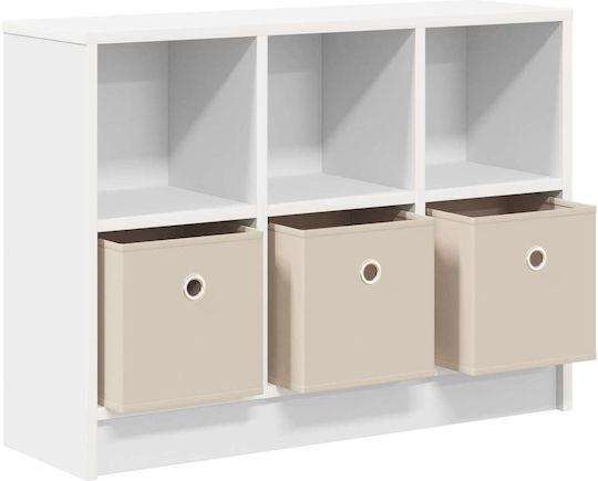 Wooden Storage Drawer Chest with 3 Drawers M73.5xW22.5xH53.5cm