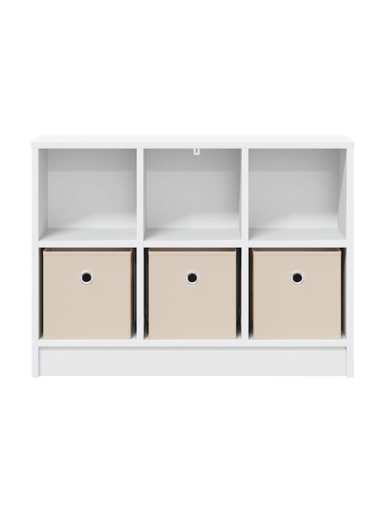 Wooden Storage Drawer Chest with 3 Drawers M73.5xW22.5xH53.5cm
