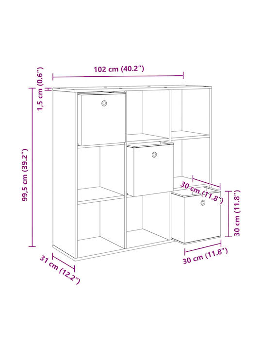 Boden Kabinett Aus Holz Alt 102x31x99.5cm