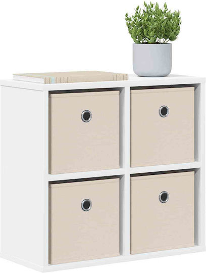 Cabinet De Depozitare Din Lemn Cu 4 Sertare L49.5xL22xÎ47cm