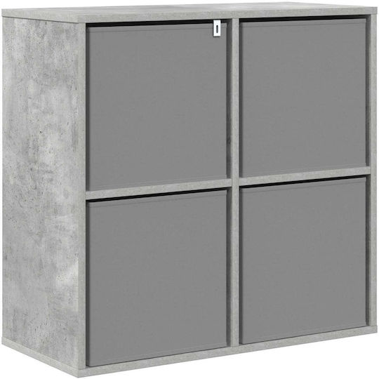 Wooden Storage Drawer Chest with 4 Drawers M68.5xW32xH67cm