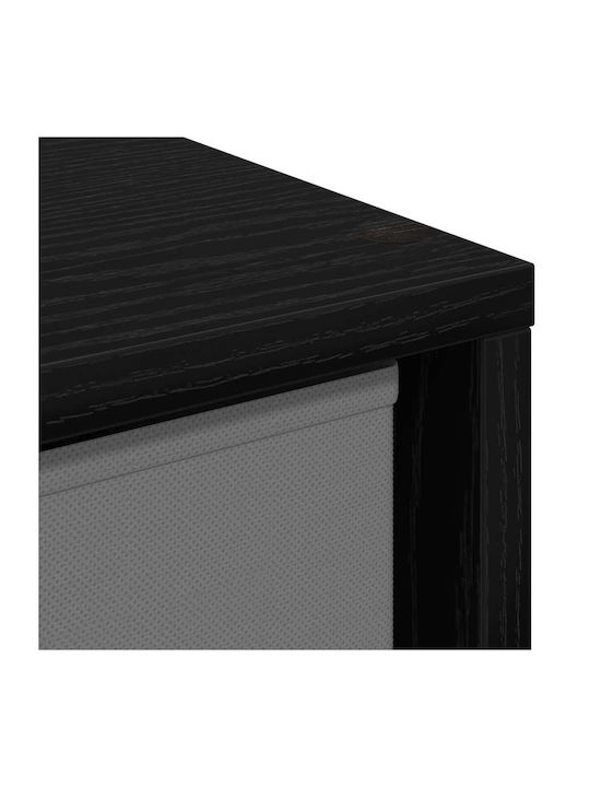 Ντουλάπι Δαπέδου Μαύρη Οξυά 35x32x99.5εκ.