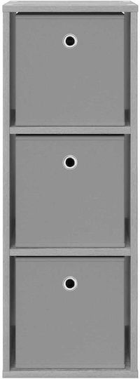 Wooden Storage Drawers with 3 Drawers M30.5xW27xH84.5cm