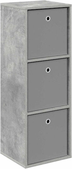 Dulap De Depozitare Din Lemn Cu 3 Sertare L35xL32xH99.5cm