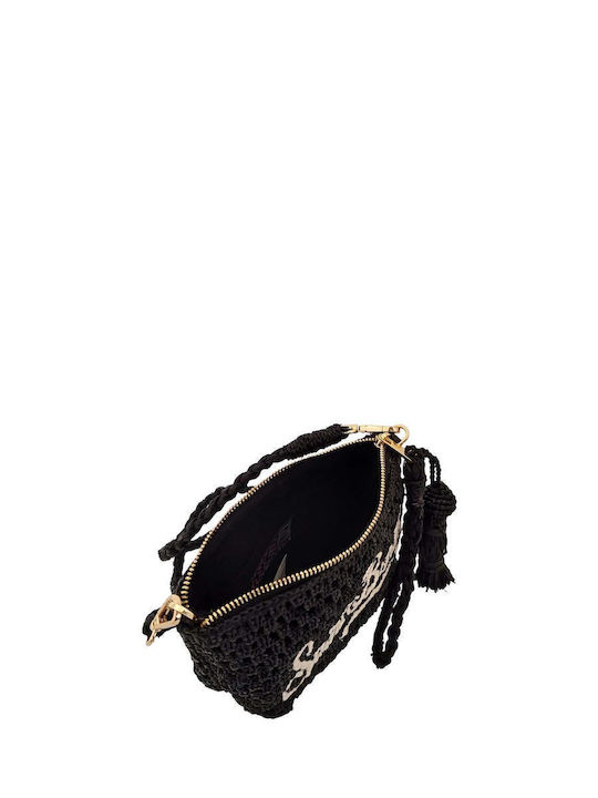Straw Women's Crossbody Pouch Black