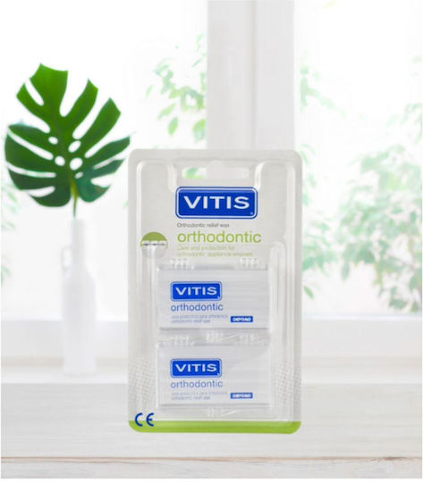 Vitis Orthodontic Wax Oral Care Accessories for Irritations 10 Pieces