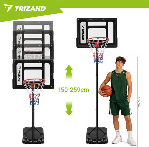 Trizand Μπασκέτα με Βάση και Ρυθμιζόμενο Ύψος