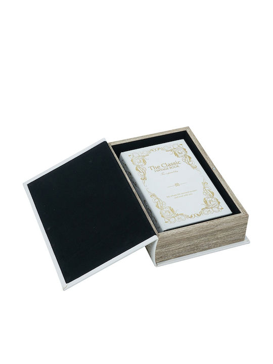 Artekko Set of Wooden Decorative Boxes in Book Shape 2 Pieces