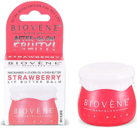 Biovene Barcelona Strawberry + Niacin Lip Butter Balm After Glow Fruity 8g