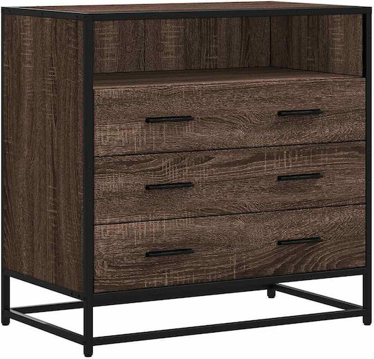 Kommode Für Schlafzimmer Aus Holz & Metall 70x41x70cm Kommode Für Schlafzimmer Aus Holz & Metall 70x41x70cm