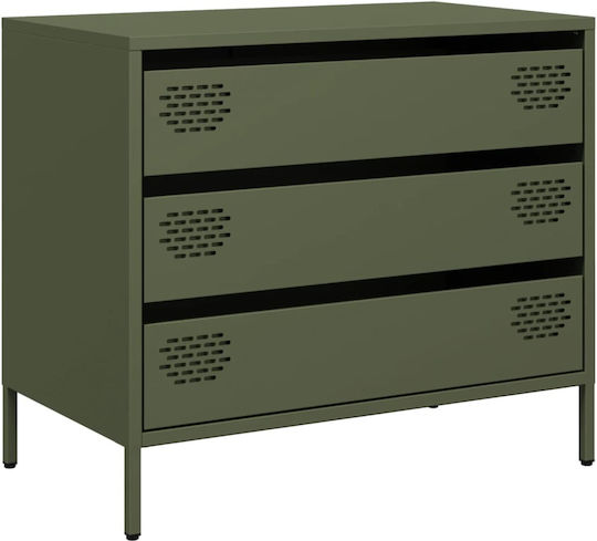Συρταριέρα Κρεβατοκάμαρας mit 3 Schubladen 68x39x58.5cm Συρταριέρα Κρεβατοκάμαρας mit 3 Schubladen 68x39x58.5cm