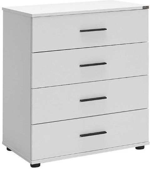 Wooden Chest of Drawers White 65x41x78cm Wooden Chest of Drawers White 65x41x78cm