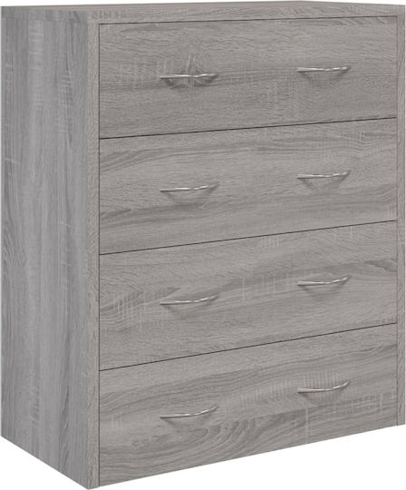 Kommode Schlafzimmer Holz mit 4 Schubladen 60x30.5x71cm
