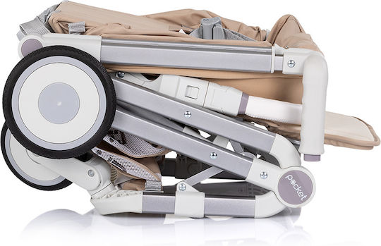 Chipolino Pocket Sport Stroller Καρότσι Μπαστούνι Kατάλληλο για Nεογέννητο Μπεζ 7kg