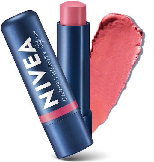 Nivea Balsam De Buze Caring Beauty SPF30 Trandafir & Obraz 4.8gr