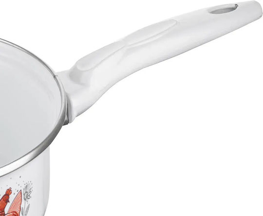 Emalia Polska Pleszew Oală Mică De Lapte Din Aluminiu 1.3lt 16cm
