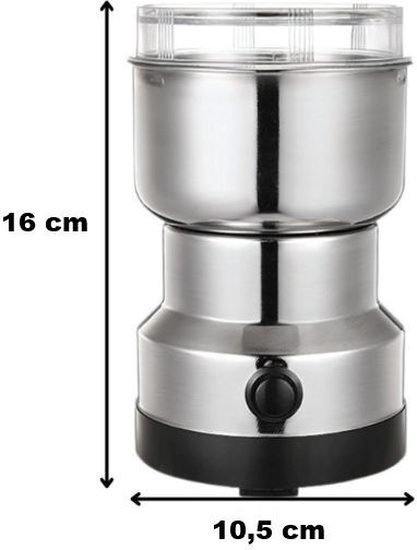 Electric Pepper Mill Inox in Brown Colour 10.5cm