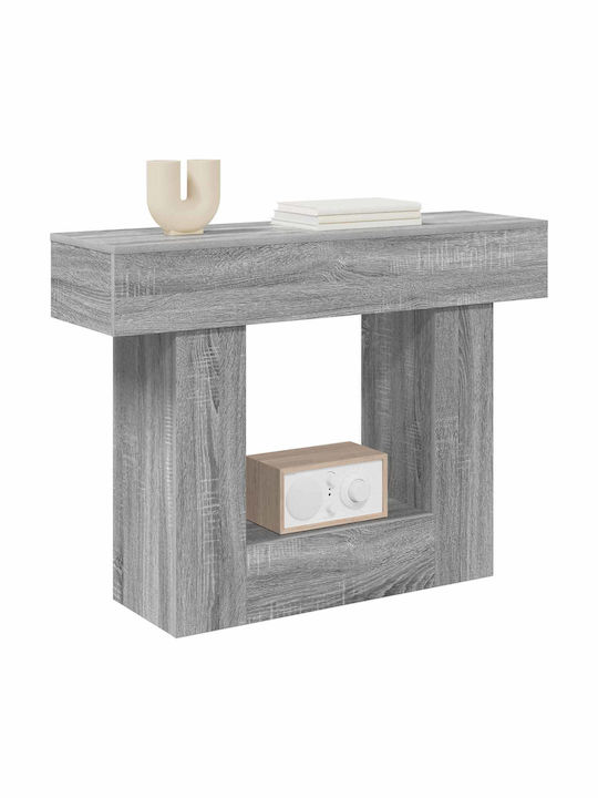 Wooden Console Gray M101xW30xH74cm