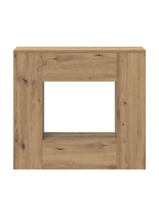 Wooden Console Oak L82xW29xH74cm