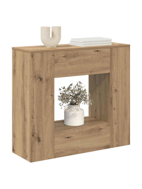 Wooden Console Oak L82xW29xH74cm