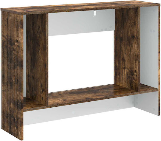 Wooden Console Striped Smoked Oak M101xW29xH74cm