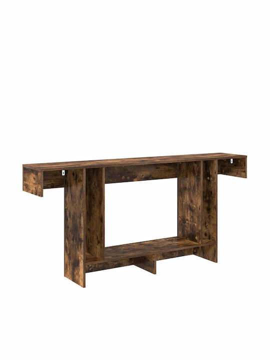 Wooden Console Smoked Oak L160xW30xH74cm