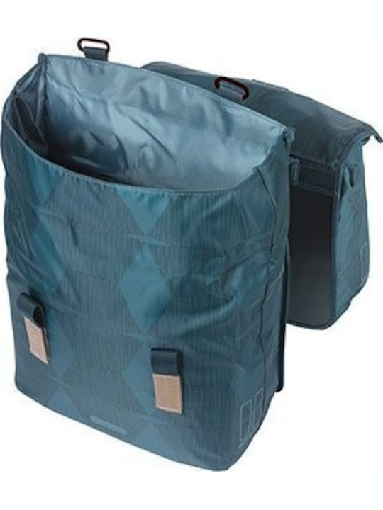 Basil Doppeltes Fahrradkorb Tasche Blau
