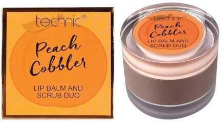 Technic Peach Cobbles Duo Scrub Χειλιών Ροδάκινο Lip Balm & 2.8gr