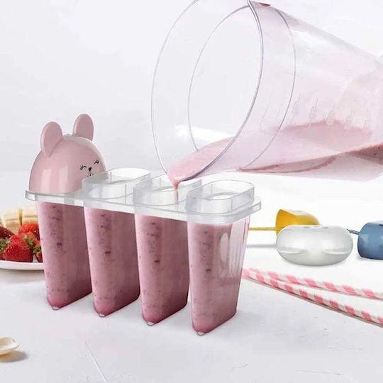 Horecano Formă Pentru Tăvi Și Tăvi Pentru Copt Înghețată / Ice Lolly 4 Bucăți