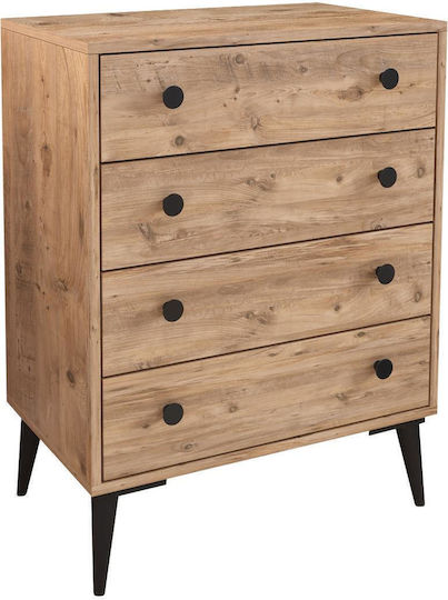 Amari Wooden Chest of Drawers with 4 Drawers 72x43x96cm