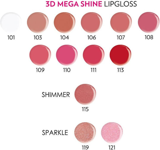 Golden Rose 3D Mega Shine Lipgloss 115 5.2ml