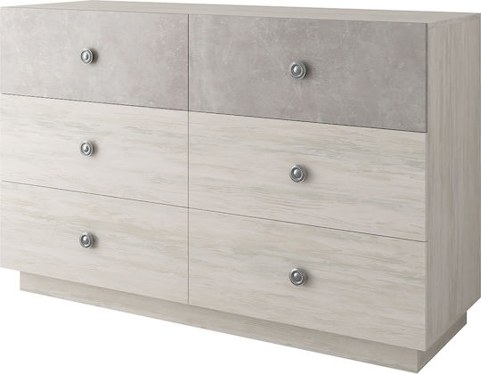 Alessia Wooden Chest of Drawers Alyaska 140x47x90cm Alessia Wooden Chest of Drawers Alyaska 140x47x90cm