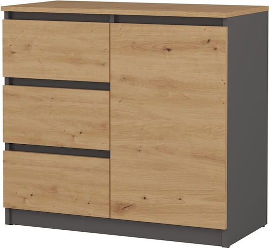 Malwa 1d3s/ba Anthracite Artisan Chest Drawers Malwa 1d3s/ba Anthracite Artisan Chest Drawers