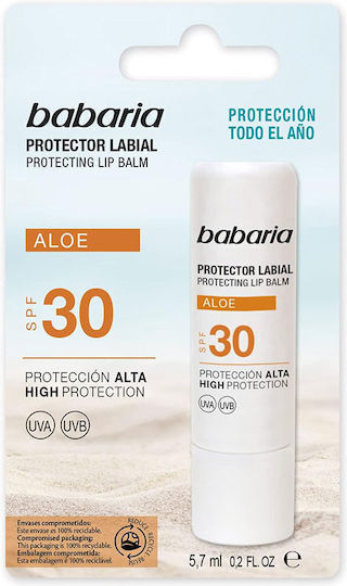 Babaria Aloe Vera Spf30 Lip Balm SPF30 5.7ml