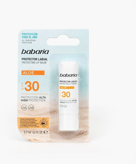 Babaria Aloe Vera Spf30 Lip Balm SPF30 5.7ml