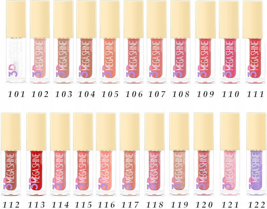 Golden Rose 3D Mega Shine Lipgloss 111 5.2ml