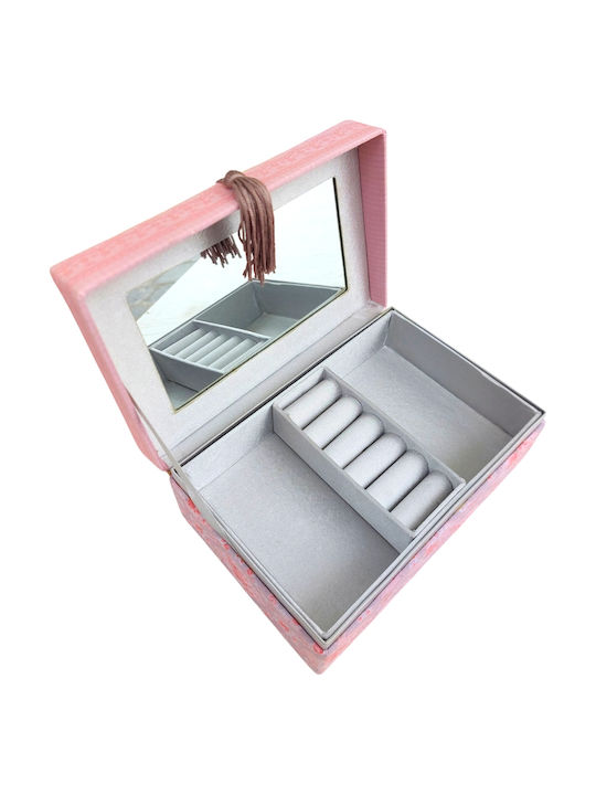Cutie Pentru Bijuterii Roz 19x12x8cm