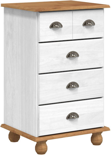 Συρταριέρα Κρεβατοκάμαρας White 45.8x40x79cm