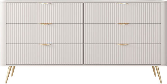 Συρταριέρα Κρεβατοκάμαρας Ξύλινη Lante 163x38x81εκ.