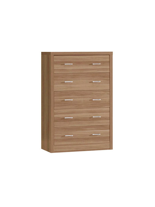 Woodwell Kommode Schlafzimmer Holz Caliber mit 5 Schubladen 80x39x120cm E7389