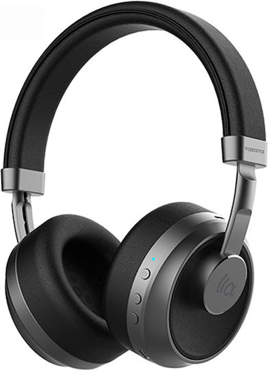 Tazata BH02 Ασύρματα Bluetooth Over Ear Ακουστικά Μαύρα