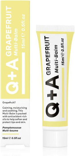 Q+A Natural Skincare Grapefruit Lip Balm Grapefruit 15ml
