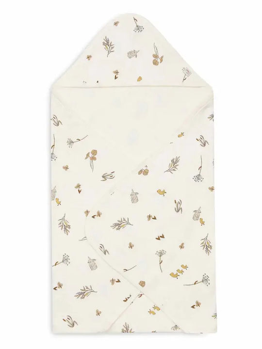 Jollein Baby Bath Towel with Hood Beige