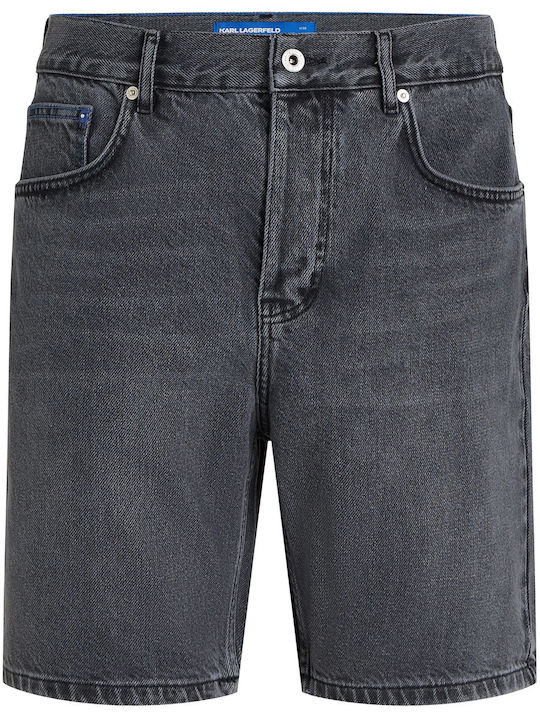 Ανδρική Βερμούδα Τζιν Washed Black