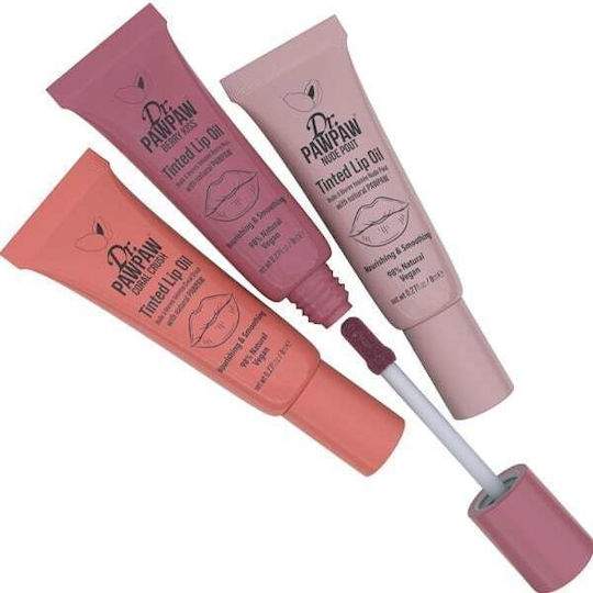 Dr. Pawpaw Σετ Lip Oil Coral Crush, Berry Kiss, Nude Pout 8ml