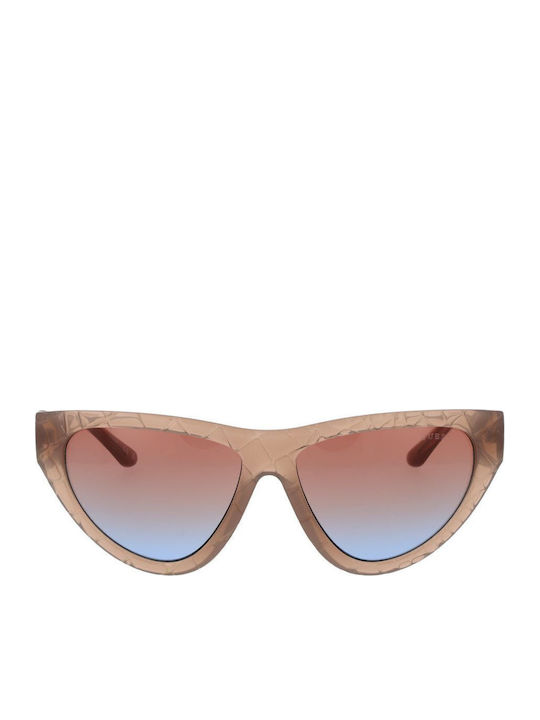 Guess Ochelari De Soare Pentru Femei Cu Ramă Neagră Din Plastic Și Lentile Roz Degrade GU00151 57F